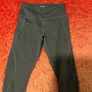Gray High-Waisted Leggings